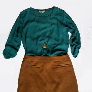 Pleione Green Blouse